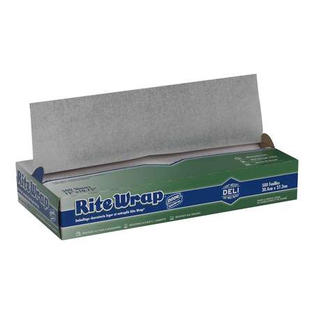 RITE-WRAP Interfolded Light Weight Dry Waxed Deli Papers 12x10.75 White, PK6000 RW126